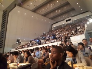 ICOM, Kyoto 2019. The audience in the main auditorium. Plenary lecture by S. Salgado.