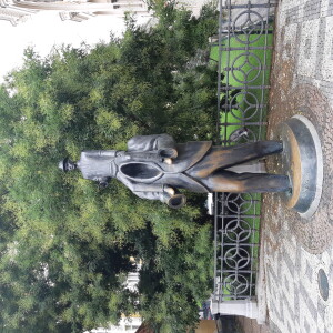 Franz Kafka skulptur. Jødisk kvarter. Praha