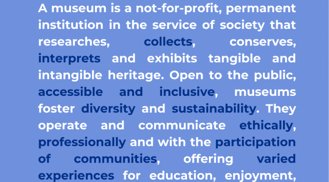 Høring om oversettelse av museumsdefinisjonen